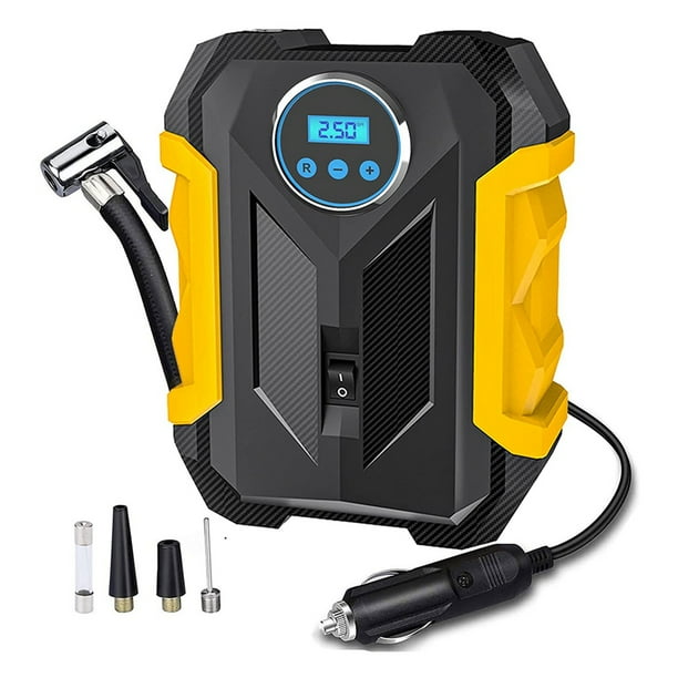 Portable Tire Inflator Compressor 150 PSI Pump for Car Tires with LED