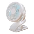 thumbnail image 2 of Mini ventilador con clip y resistente pinza de resorte: ventilador de escritorio silencioso, portátil y recargable por USB para dormitorios, oficinas, habitaciones, viajes y estudios., 2 of 5