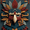Aztec, variant on Surreal Fantasy Train Hill Castle Canvas Whimsical Dreamy Home Bedroom Living Room Wall Decor Print