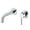 Chrome, variant on sumerain Wall Mounted Bathroom Sink Faucet Lavatory Faucet Chrome Finish, Left-Handed Design