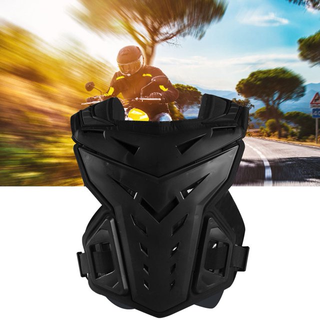 Qiilu Biker Protector Vest,Durable Motorcycle Protector Jacket Biker Stunt Racing Armor Vest Guard Chest , Biker Protector Jacket