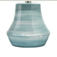 thumbnail image 4 of Table Lamp with Drum Shade and Pedestal Base, White and Blue, 4 of 5