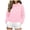 Pink, variant on felwors Women's Crop Pullover Hoodie Fleece Casual Sweatshirt Drawstring Long Sleeve Drop Shoulder Y2K Top Orange for Size XXXL