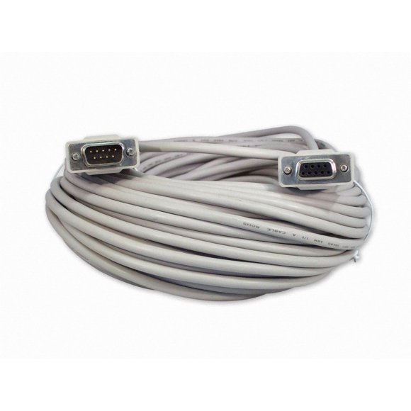 Cable de extensión YCS basics de 100 pies DB9 de 9 pines Serial RS232 M/F