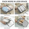thumbnail image 6 of Livhil 8Pcs Packing Cubes for Luggage, Packing Cubes for Travel Luggage Packing Organizers ( Black White Plaid ), 6 of 7