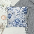 thumbnail image 2 of Nawypu  Blue Flowers Pillow Covers White &amp; Blue Summer Throw Pillowcase Decorative Morden Blue Floral Outdoor Cushion Cover for Patio Sofa Bedroom Indoor Outdoor Party, 2 of 5