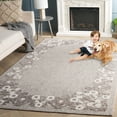 thumbnail image 3 of SAFAVIEH Ebony Hartley Medallion Area Rug, Grey/Ivory, 8' x 10', 3 of 8