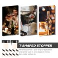 thumbnail image 2 of 20 tapones en forma de T para botellas de vino, reutilizables., 2 of 7