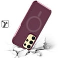 thumbnail image 3 of Designed for Samsung Galaxy S24+ /S24 Plus Magnetic Circle Guard Fused Compatible with MagSafe Heavy-Duty Tough Hybrid Shockproof Phone Case Cover [Burgundy], 3 of 8