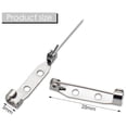 thumbnail image 2 of 100 Pcs Secure Brooch Pin,Secure Back Clasp with Back Bar Fastener, 2 of 5