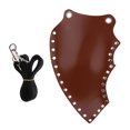 thumbnail image 4 of Tijeras para mascotas profesionales Bolsa con remaches Tijeras de peluquería Peine Bolsa Funda marrón Colcomx salón de tijeras, 4 of 8