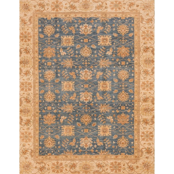 Ahgly Company Indoor Rectangle Abstract Dark Gold Brown Oriental Area Rugs, 5' x 8'