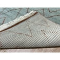 thumbnail image 5 of EORC Light Blue Hand-Knotted Wool Modern Moroccan  Rug, 9' x 12', 5 of 5