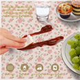 thumbnail image 6 of Pioneer Flower Floral Print Pattern Round Tablecloth 60 X 60 Inch, Wrinkle Resistant Wipeable Table Cloth for Kitchen Dining Picnic Patio Party, 6 of 6