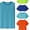 boys girls athletic tee mesh-Sky Blue, variant on RTKFRFLM Kids Summer Mesh Tee Shirt Solid Color Lightweight Short Sleeve Athletic Workout Active Tops Gym Undershirt for Boys Girls