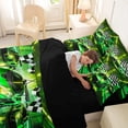 thumbnail image 4 of Castle Fairy Neon Race Car Trio Bedding Comforter Set 7pcs for Boys, Checkered Flag Design Queen Bedding Sets for Bedroom, Green Yellow,Black Reversible, 4 of 7