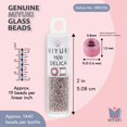 thumbnail image 3 of Miyuki Delica Seed Beads – Size 11/0 (1.6 mm), DB0256, Light Cinnamon Ceylon, 7.2 g, Approx. 1440 Beads, 3 of 7