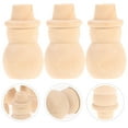 thumbnail image 4 of KALLORY Wooden Snowman Peg Dolls Natural Wood 10Pcs 2.36Inch Height Diy Craft Kit, 4 of 5