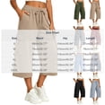 thumbnail image 4 of BUIGTTKLOP Womens Capri Pants Baggy Cargo Wide Leg Cropped Sweatpants Drawstring Casual Jogger with Pockets, 4 of 8