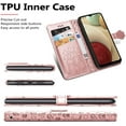 thumbnail image 5 of case for Samsung Galaxy S21 FE (Not S21) Crossbody Cell Phone Wallet Case,Cute Cat Dog Cartoon Style Flip with Removable Lanyard Strap with Card Holde Cover for Samsung Galaxy S21 FE MGG Rose Gold, 5 of 14