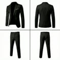 thumbnail image 3 of i·FineLong Slim-Fit Two-Piece Suit for Men: Versatile Jacket & Pants for Business Meetings, Weddings & Parties, 3 of 5