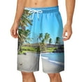 Papeey Men Bathing Suit Shorts 2 In 1 with Pockets Swim Shorts with