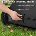thumbnail image 2 of Push Lawn Sweeper, 21inch Leaf & Grass Collector, Heavy Duty Thickened Steel Durable to Use with Large Capacity 3.5 Cu. ft. Mesh Collection Hopper Bag, 2 of 7