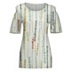 thumbnail image 4 of Elegante mujer cuello redondo impresión manga corta camiseta blusa Tops sudadera OAVQHLG3B Store lin121212, 4 of 5