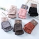 thumbnail image 2 of Guardurnaity Los guantes acogedores del invierno para las mujeres se mantienen calientes sin sentirse congestionados guantes sin dedos para las guantes y mitones gris, 2 of 6