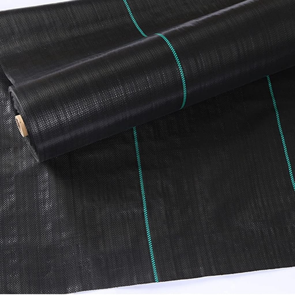 Tutuviw 3x33Ft Weed Barrier Fabric,Plastic Landscaping Fabric Cover for Ground,Heavy Duty Black Breathable Weed Barrier for Ground,Garden