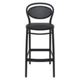 thumbnail image 4 of Compamia Marcel Tabouret de Bar Contemporain en Résine pour Intérieur et Extérieur Noir, 4 of 6