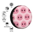 thumbnail image 4 of Salouo Pig Nose Print Spare Tire Cover 14-17 inch Spare Tire Protector Universal Tough Tire Wheel Cover for Trailer SUV and Truck-14 inch, 4 of 6