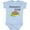 AE-Light Blue, variant on Mommy's Little Turtle Boys or Girls Baby Bodysuit