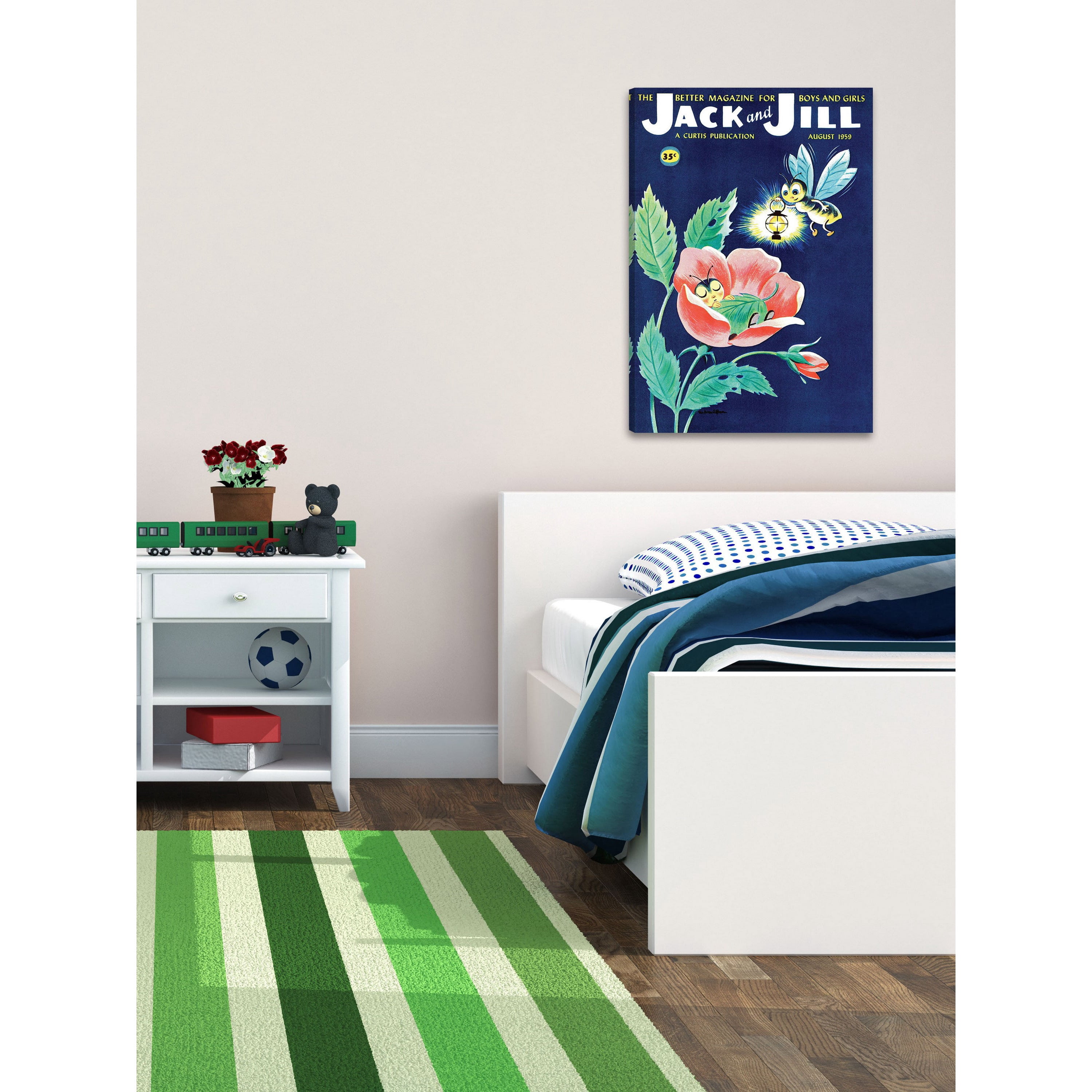 Marmont Hill "Sleeping Bug II" by Curtis Painting Print on Canvas