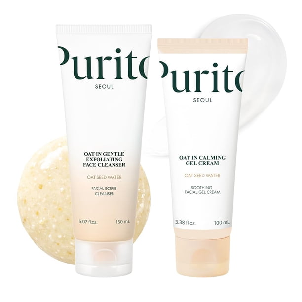 Dúo de cuidado de la piel PURITO Oat Velvet Gel Cream & Polish 250 ml