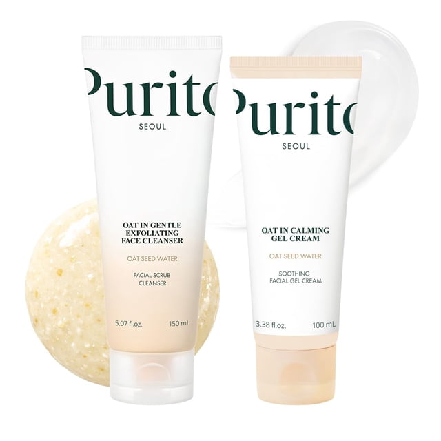 Dúo de cuidado de la piel PURITO Oat Velvet Gel Cream & Polish 250 ml
