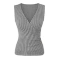 thumbnail image 7 of MAFYTYTPR Women's Ribbed Knit Wrap Tank Top V-Neck with Side Buttons Solid Color All-Season Casual Tops for Everyday Wear S-XXL, 7 of 7