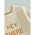 thumbnail image 6 of Baby Boys Girls Halloween Outfits Letter Pumpkin Oversized Bubble Romper Newborn Long Sleeve Sweater Fall Clothes, 6 of 8
