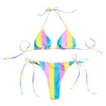 thumbnail image 2 of BadyminCSL Swimwear Swimsuits Cover Up for Women Ladies, Women Leaves Print Bandage Bikini Set Push-Up Brazilian Swimwear Beach Swimsuit, 2 of 7