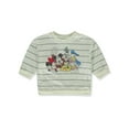 thumbnail image 3 of Disney Mickey Mouse Baby Boys' 2-Piece Joggers Set Outfit - cream/green (Infant), 3 of 3