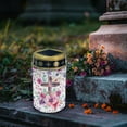 thumbnail image 3 of COEQINE Cross Solar Lights Outdoor Waterproof Cemetery Lights Solar Powered Grave Solar Lantern Outdoor Waterproof Walkway Lights for Lawn Garden Pathway, Pink Purple Floral Cross, 3 of 7