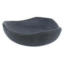 Eden Bath EB_S032BL-H Above Counter Black Limestone Freeform Vessel Sink