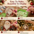 thumbnail image 5 of Christmas Pearl Diamond Art Hanging Ornament Kit,Santa Sun Catcher Ornament | 10in Shaped Acrylic & Pearl Diamond Art Kit for Adult Beginner,Christmas Home Decor Gift for Home Door Wall Decor, 5 of 11