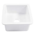 thumbnail image 2 of Sinkology Eden Crisp White Fireclay 18" Single Bowl Undermount Kitchen Sink, 2 of 5