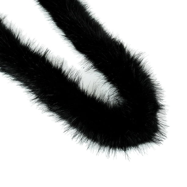 Rollo De Tela De Piel Artificial Suministros Suaves Piel Artificial Negro Sunnimix Material de la tela