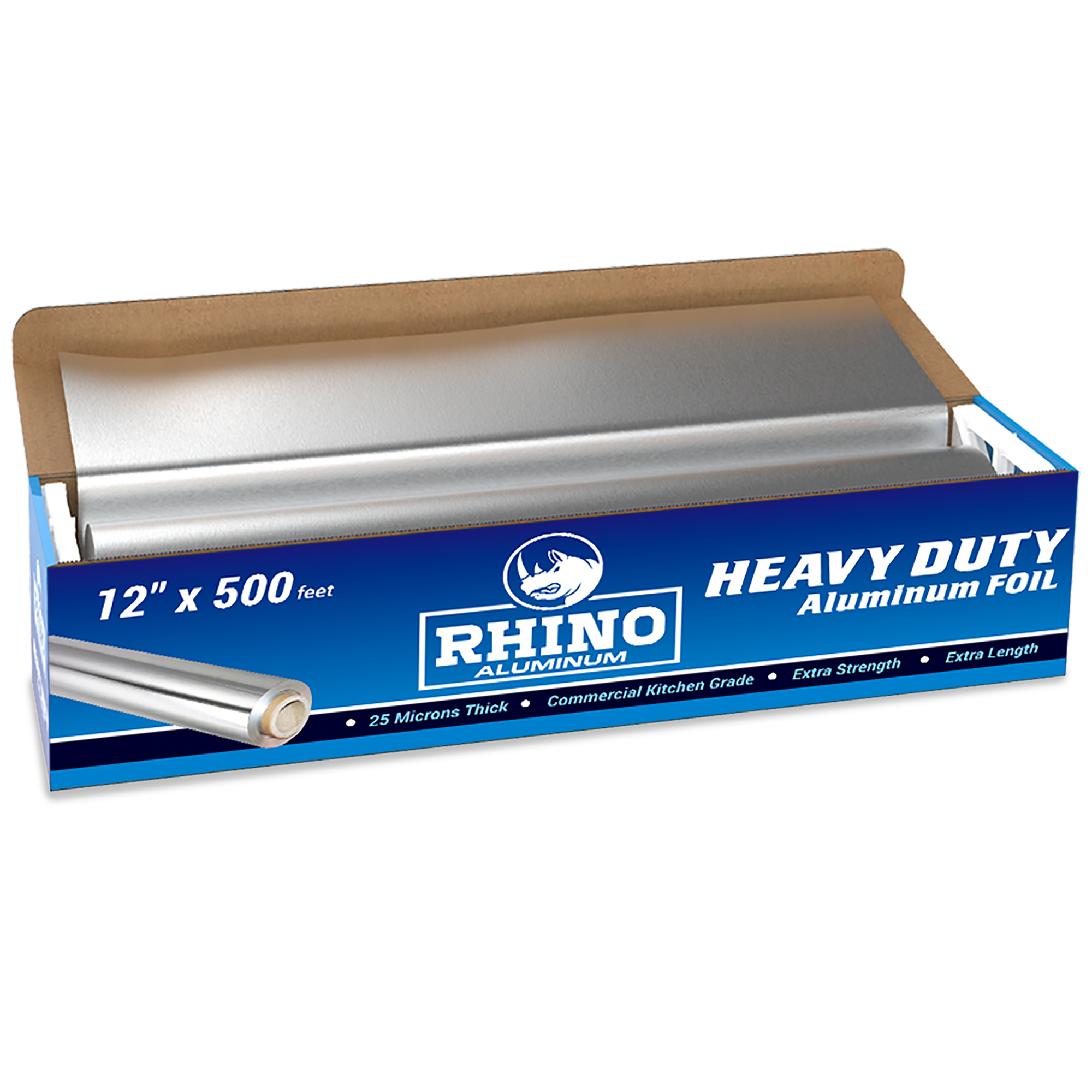 Rhino Aluminum Heavy Duty Aluminum Foil | 12 Inches by 500 Foot Long