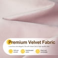 thumbnail image 4 of ROFIEJOX Rectangular Yoga Bolster Pillow, 25" x 12" x 5" Restorative Yoga Cushion with Removable Machine-Washable Velvet Cover and Carry Handle, Pink, 4 of 7