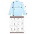 thumbnail image 6 of Lilax Girls' Basic Long Sleeve Cotton Mock Turtleneck T-Shirt Blue 10 Years, 6 of 6