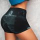 thumbnail image 4 of Balery Moonlit Night Sky Shark Pantalones cortos de entrenamiento estampados para mujer, sin costuras, ajustados, para gimnasio, yoga, correr, deportes, ejercicio activo, fitness.-Large, 4 of 8