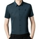 thumbnail image 3 of Camisa de manga corta para hombre Camisa de vestir de manga corta para hombre para vacaciones en la playa Yuyangstore camisa de rayas, 3 of 8